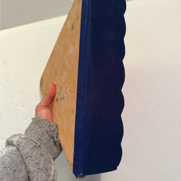 Artistic Ceramic Wall Hanging with Blue and Gold Accent menorah - Picture 7 of 7